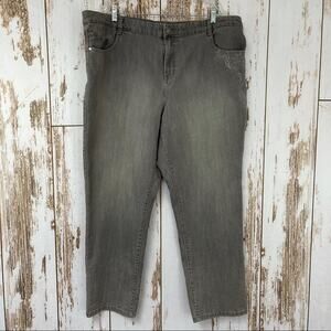 Style & Co, Slim Leg Grey Jeans, Size 22W. In excellent condition!